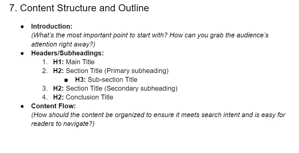 Content Outline